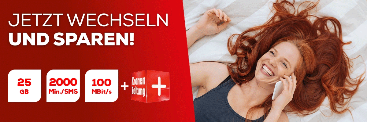 Perfekt für Ihr Smartphone: Der Smartphone-Tarif PLUS von Krone mobile um nur 16,90 Euro im Monat