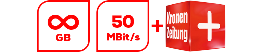 Inklusive unbegrenzte GB, 50 Mbit/s und Krone ePaper