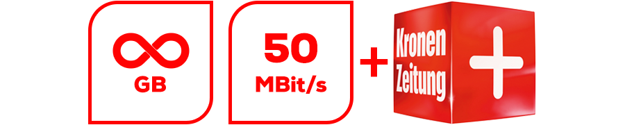Inklusive unbegrenzte GB, 50 MBit/s und Krone ePaper